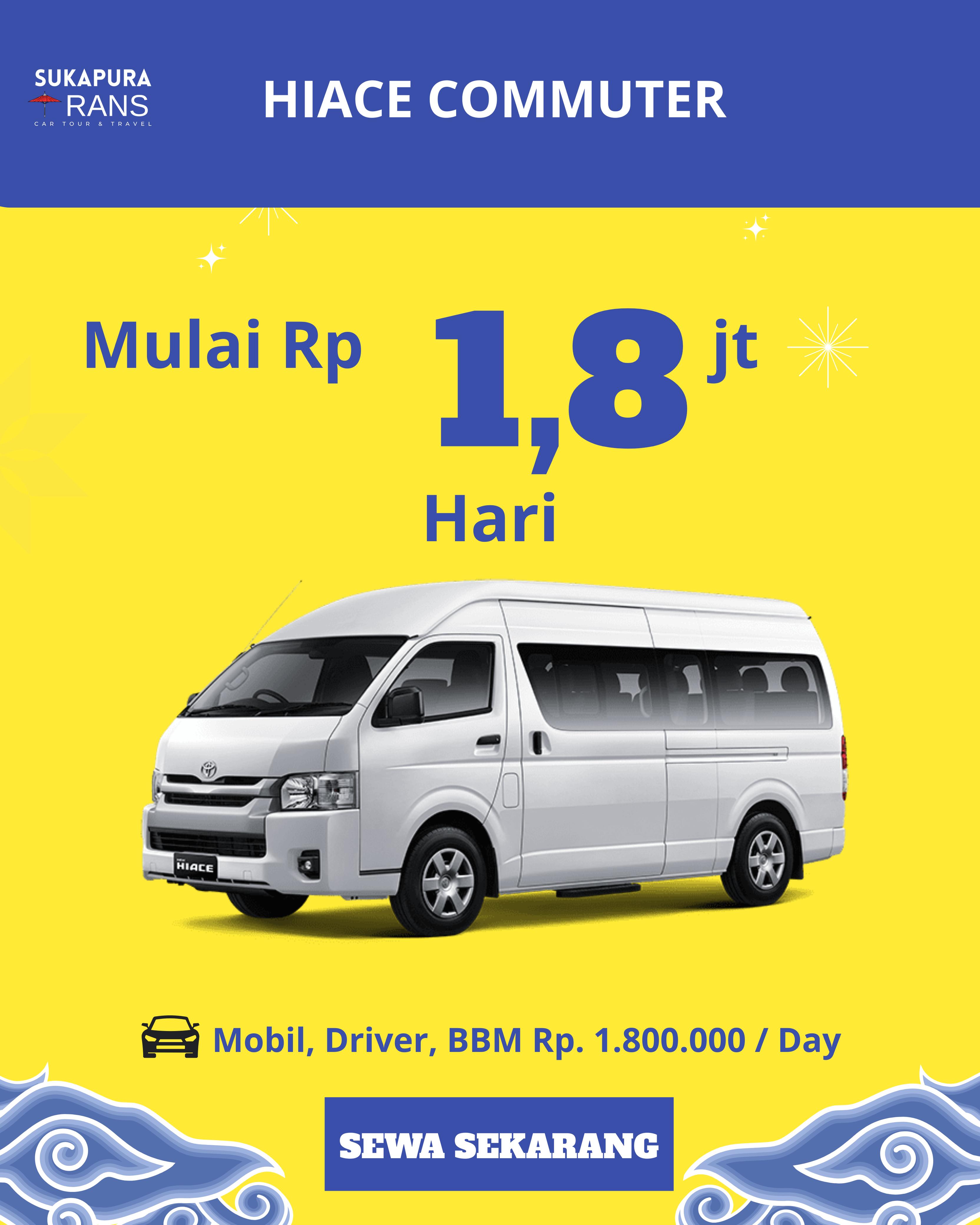 sewa mobil murah Hiace Commuter tasikmalaya